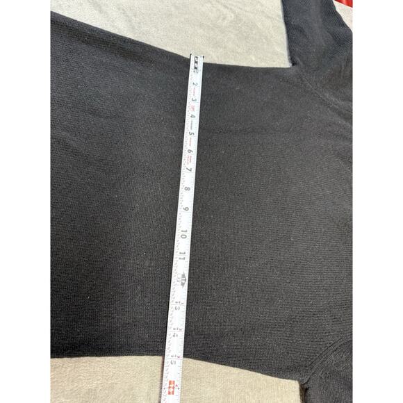 NWT Reformation Baez Cashmere Mini Dress Black Size M Recycled Cashmere Blend - Picture 6 of 9